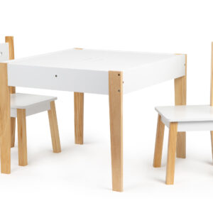 Stolik z dwoma krzesłami zestaw mebli dla dzieci ECOTOYS