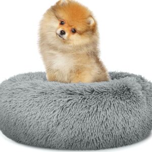 Legowisko pluszowe dla Psa Kota 40cm - jasnoszare
