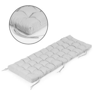 Poduszka na leżak krzesło ogrodowe szara 145x52 cm ModernHome