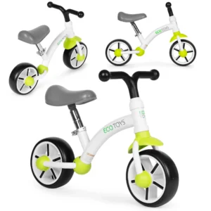 Rowerek biegowy dla dzieci koła EVA regulacja siodełka zielony ECOTOYS