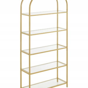 Złoty regał szklany glamour LGT050A01