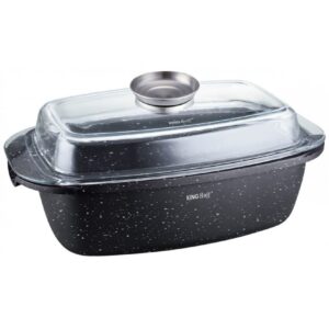 Brytfanna marmurowa 5,5L Kinghoff KH-1608 z uchwytem Aroma Knob