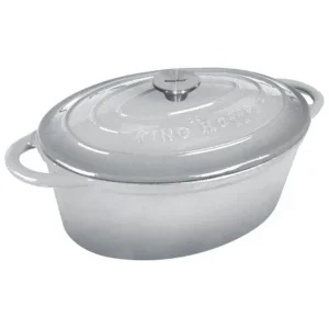 Brytfanna żeliwna emaliowana 33cm 6,2L szara Kinghoff KH-1613