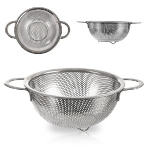 Cedzak kuchenny stalowy z uchwytami ANETT 16,5 cm Orion