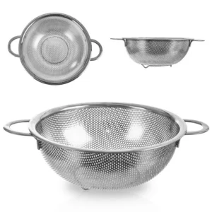 Cedzak kuchenny stalowy z uchwytami ANETT 20,5 cm Orion