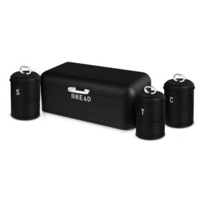Chlebak stalowy z 3 pojemnikami Berlinger Haus Black Silver