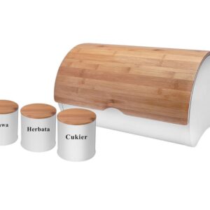 Zestaw chlebak i pojemniki Brunbeste BB-2705 biały mat