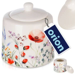 Cukierniczka porcelanowa biała Maki 320ml Orion