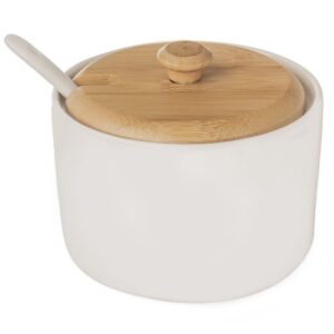 Cukierniczka ceramiczna z łyżeczką Vilde 250ml okrągła