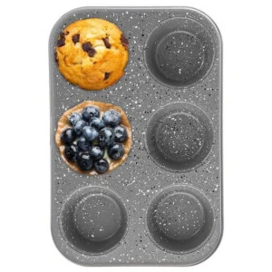 Forma do 6 dużych muffinek granitowa Grande Orion 120067