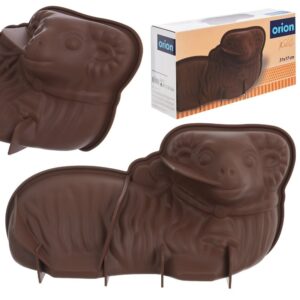 Forma do pieczenia baranka wielkanocnego silikonowa brązowa Orion Sillinie