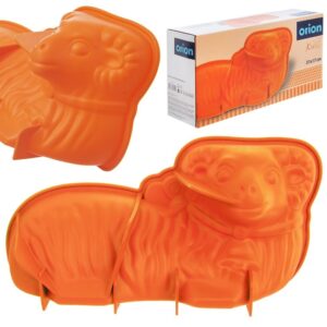 Forma do pieczenia baranka wielkanocnego silikonowa pomarańczowa Orion Sillinie