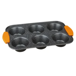 Forma do 6 muffinek granitowa z silikonem Berlinger Haus Granit Diamond BH-1137