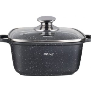 Garnek kwadratowy marmurowy 28cm 6.5L Kinghoff KH-1605