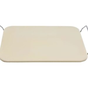 Kamień do pizzy szamotowy ze stojakiem 38x30cm Brunbeste BB-2929