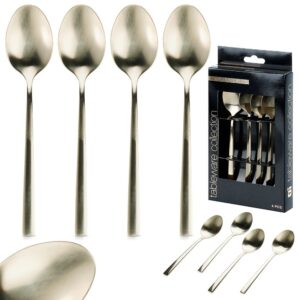 Łyżeczki do herbaty złote stalowe 4 szt. Excellent Houseware