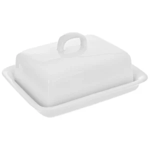 Maselniczka ceramiczna biała z uchwytem Orion 150500