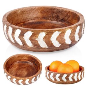 Miska drewniana Mango 20cm 850ml rzeźbiona Vilde 259688