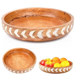 Miska drewniana Mango 30,5cm 2,5L rzeźbiona Vilde 259690