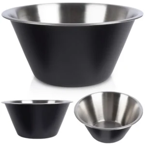 Miska kuchenna stalowa czarna 22cm 2L Vilde 259646