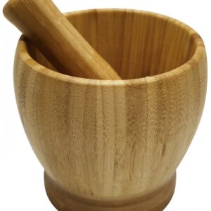 Moździerz bambusowy z tłuczkiem 11,5cm Kinghoff KH-1617