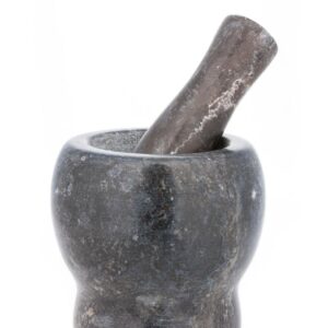 Moździerz kamienny 10cm czarny marmur Kinghoff KH-3337