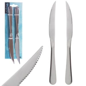 Noże do steków i burgerów – Zestaw 2 szt. Stalowe Orion