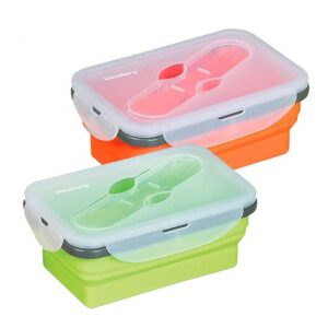 Lunchbox silikonowy składany 400ml Klausberg KB-7021
