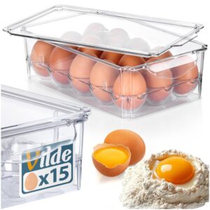 Pojemnik na jajka z pokrywką 15 sztuk Vilde 259633