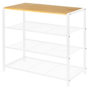 Półka na buty 4-poziomowa biała 60cm Brunbeste BB-3556