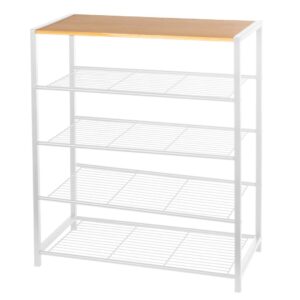 Półka na buty 5-poziomowa biała 80cm Brunbeste BB-3559