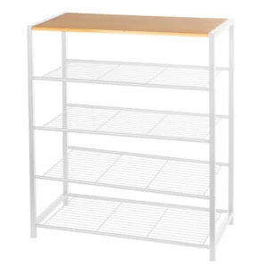 Półka na buty 5-poziomowa biała 80cm Brunbeste BB-3559