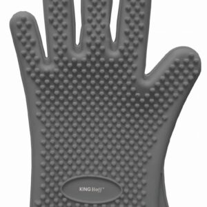 Rękawica kuchenna silikonowa szara Kinghoff KH-1901