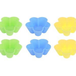 Foremki silikonowe do muffinek 6 sztuk Tiross TS-399-2