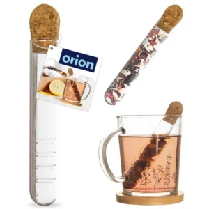 Sitko do zaparzania herbaty szklana fiolka 13cm Orion 143844