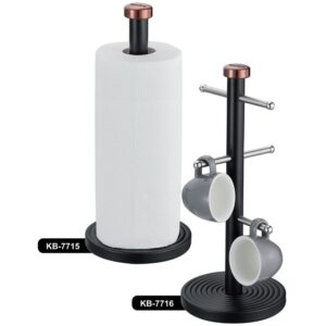 Stojak wieszak na kubki czarny Klausberg KB-7716