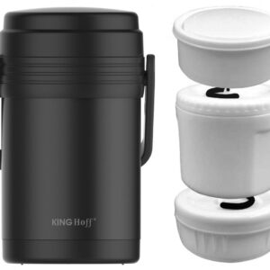 Termos obiadowy 1,5L z 3 pojemnikami Kinghoff KH-1396