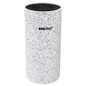 Stojak na noże uniwersalny Biały Nakrapiany Kinghoff KH-1092