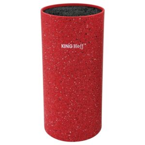 Stojak na noże uniwersalny Czerwony Nakrapiany Kinghoff KH-1093