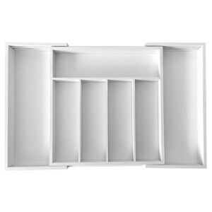 Wkład do szuflady bambusowy biały rozsuwany Kinghoff KH-1746