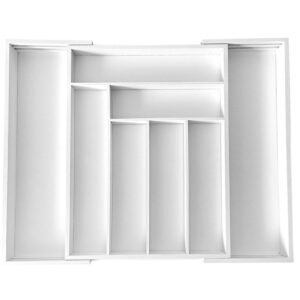 Wkład do szuflady bambusowy biały głęboki Kinghoff KH-1748