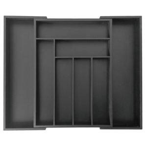 Wkład do szuflady bambusowy czarny rozsuwany Kinghoff KH-1747