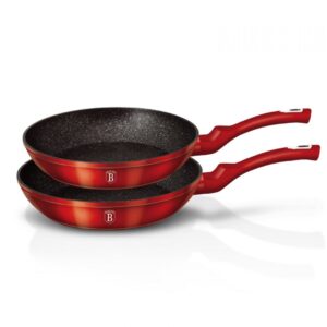 Zestaw Patelni Granitowych Berlinger Haus Burgundy BH-1612-NF
