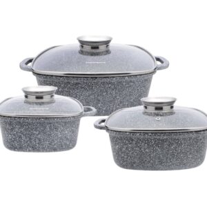 Zestaw 3 Garnków Kwadratowych Klausberg KB-7534