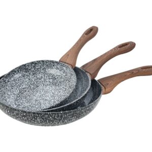 Zestaw Patelni Kinghoff Granit Wood KH-1030 20/24/28cm