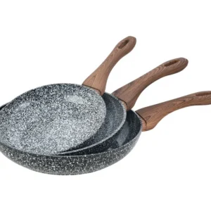 Zestaw Patelni Kinghoff Granit Wood KH-1030 20/24/28cm