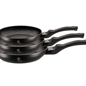 Zestaw Patelni Berlinger Haus Black Silver BH-6159 20/24/28cm