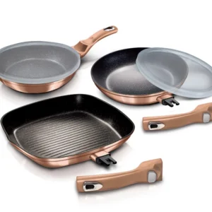 Zestaw Patelni Berlinger Haus Rose Gold BH-7038 Odpinana Rączka