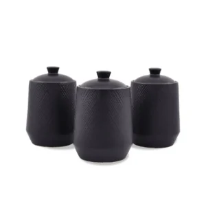 Zestaw Pojemników Ceramicznych Maestro MR-20001-03CS Black