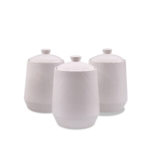 Zestaw Pojemników Ceramicznych Maestro MR-20002-03CS White